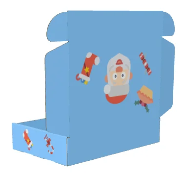 Merry Christmas Shipping mailer Box Clothes Hat Scarf Gift Christmas Box Fashion Cool Santa Claus Gift boxes