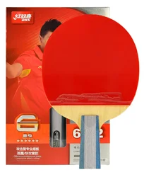 DHS 6-star Horizontal Vertical double-sided rubber professional PingPong Racket table tennis bat