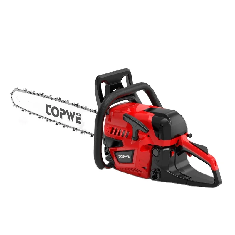 TOPWE Small Handheld Sharp Chain Saw High Power Forestry Gasoline Logging Saw 2 Stroke Carburetor Garden Tools