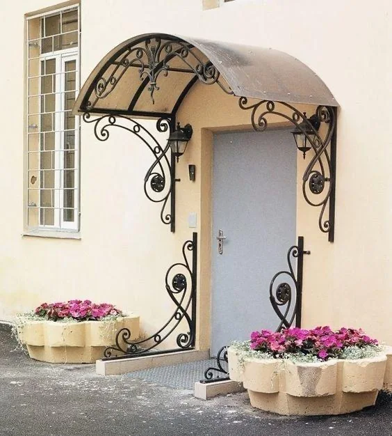 Best Quality Waterproof Outdoor  Laser Cut Stainless Steel Door Canopy Awning Prices Manufacturing Company