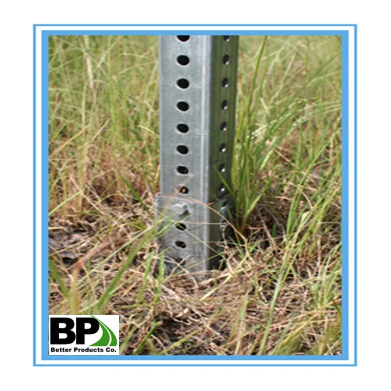 Hot Sell Durable Galvanized square Sign Posts Versatile Traffic Sign Post Manufacturer square Steel Perforated Pipes