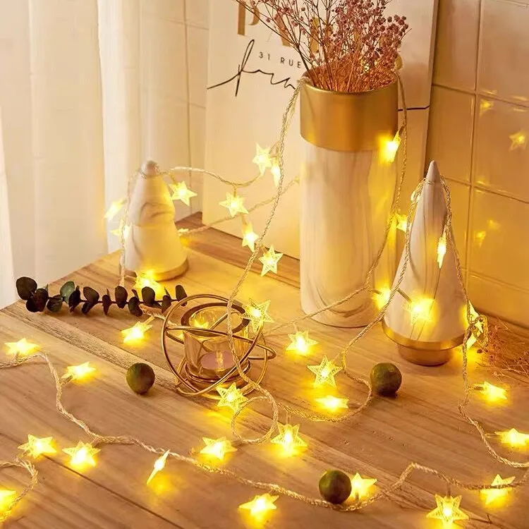 Christmas Fairy Light Battery Operated for Party Wedding Holiday Decoration 10ft 20 LED Twinkle Star String Lights