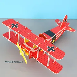 CL758 Kids Educational Toys Handmade Assembly Aircraft Puzzle DIY Paper Jigsaw Airplane Model 3D Puzzles