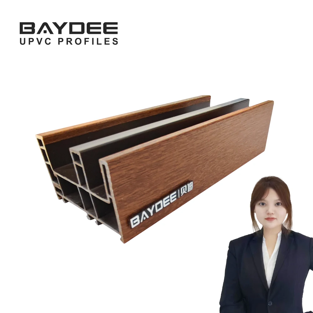 Manufactures Pvc Window Profile 6m Length BAYDEE Brand Upvc Plastic Profiles for Doors and Windows