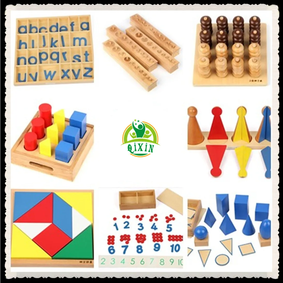 China Children Montessori/ Materiales Montessori/ Montesori Toys 166pcs