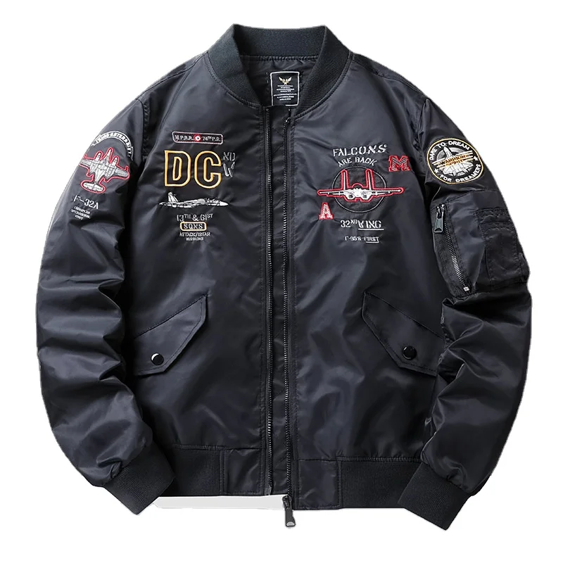 OEM Custom Colorful Long Sleeve Patch Chenille Embroidery Streetwear Letterman Varsity Jacket For Men