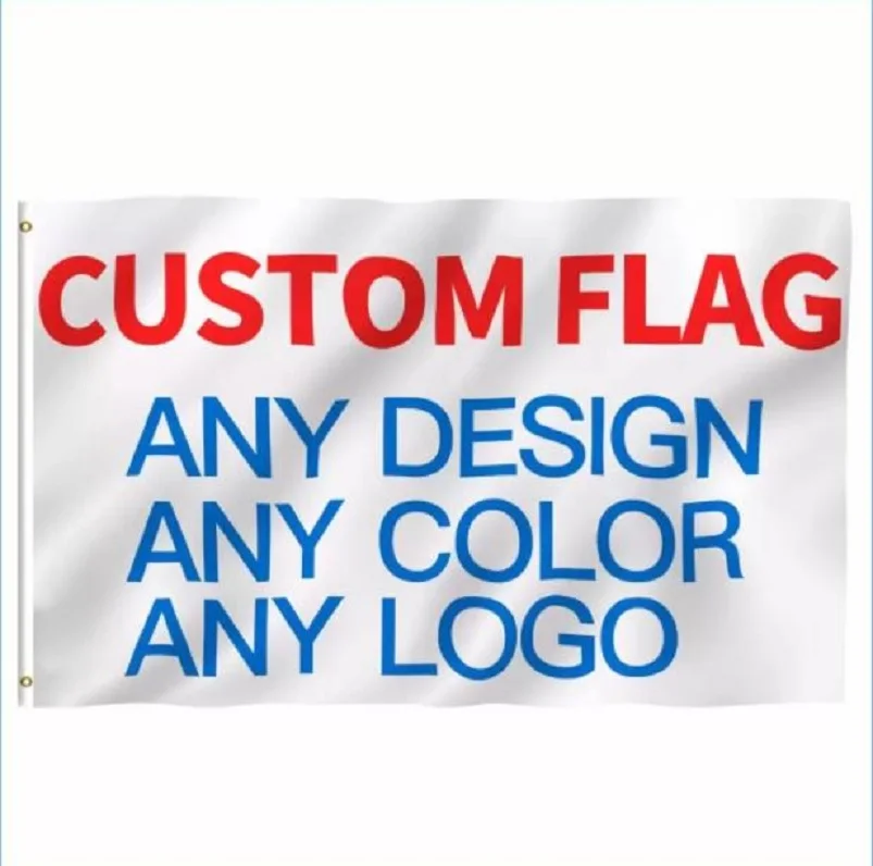 Customize Flag 3x5ft Any Size 2x3ft 4x6ft 5x8ft Company Advertising Sports Indoor Outdoor Club Banner Any Logo Any Color