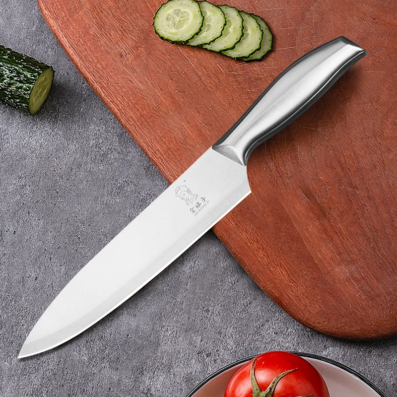 2024 New Kitchen Knives Modern Yangjiang Kitchen Knives Premium 30Cr13 Stainless Steel  Steel Handle Cheap Chef Knife