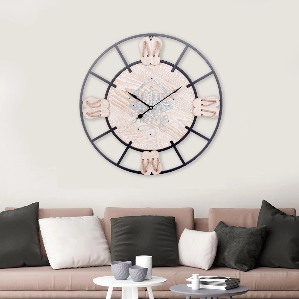 Простые домашние круглые Настенные часы маленького размера для гостиной и спальни светодиодные