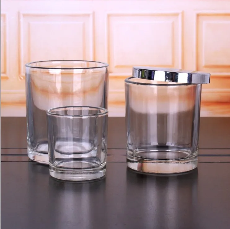 Manufacturers direct candle glass jar can be customized logo glass candle jar