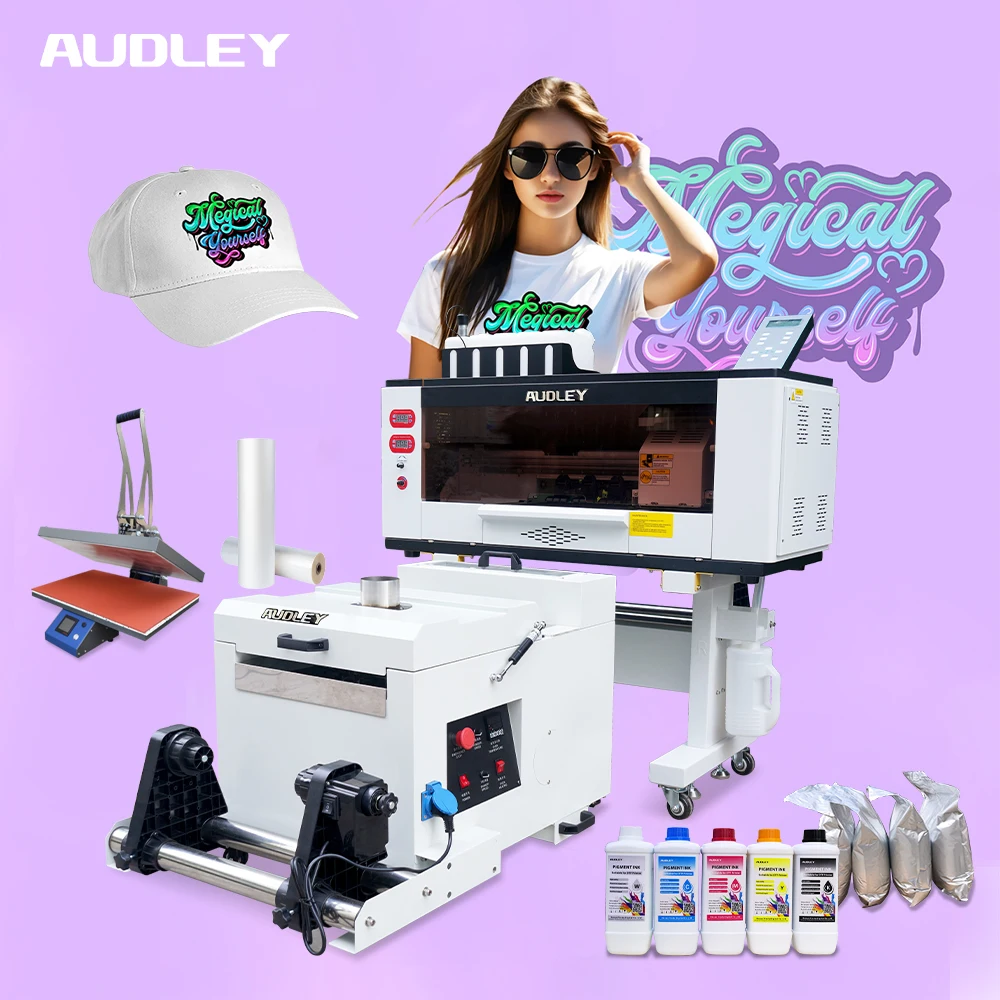Audley High Speed dtf Pro All-in-one printer 30cm Clothes dtf Inkjet printer Pet Film Industrial dtf printer A4