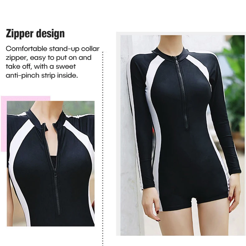 Wholesale Women Sports Swim Wear Beachwear Plus Size Swimsuit Female One Piece Wetsuit 3XL Swimming Costume Surfing Swimwear