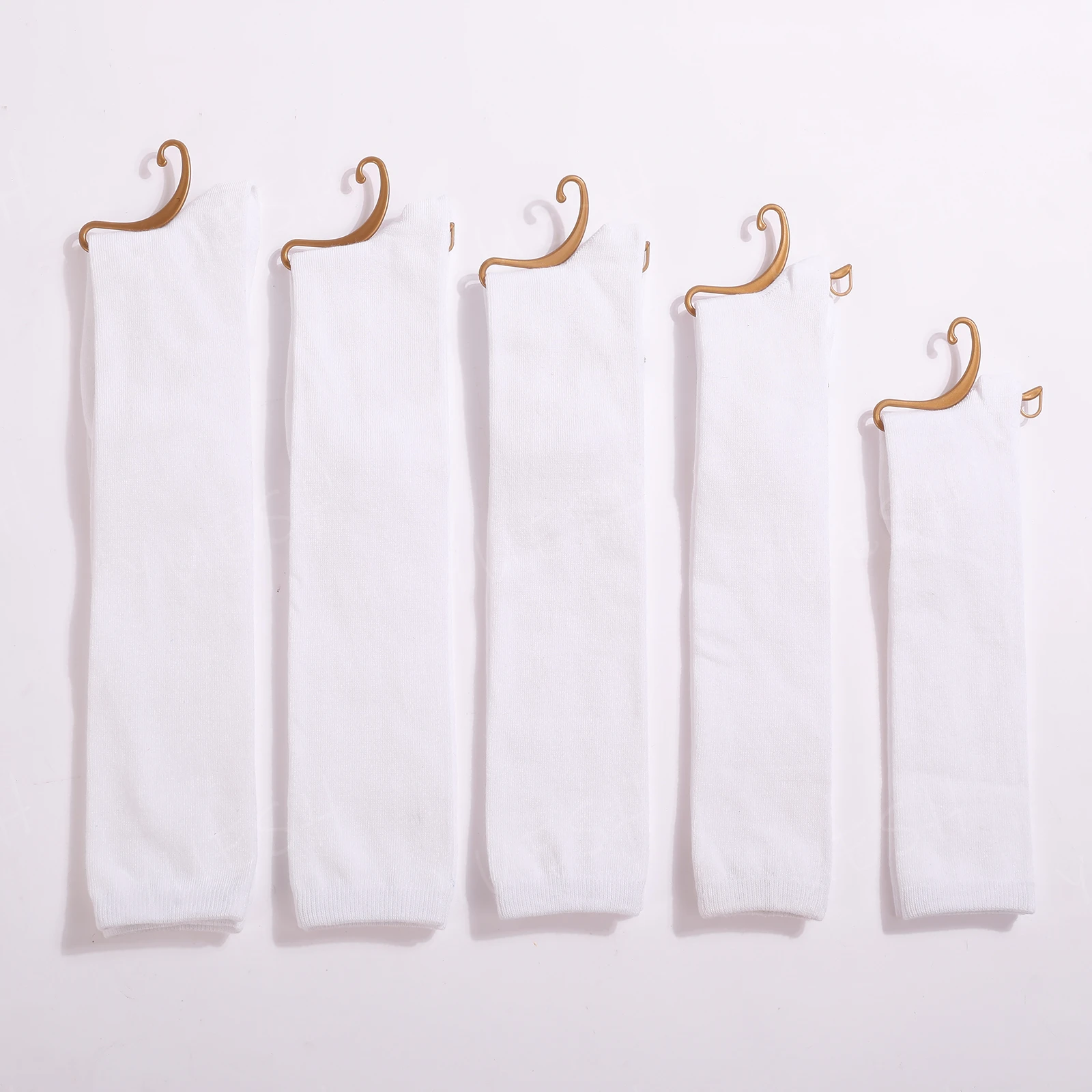 custom white school socks cotton knee high kids socks   factory  custom  wholesales student socks