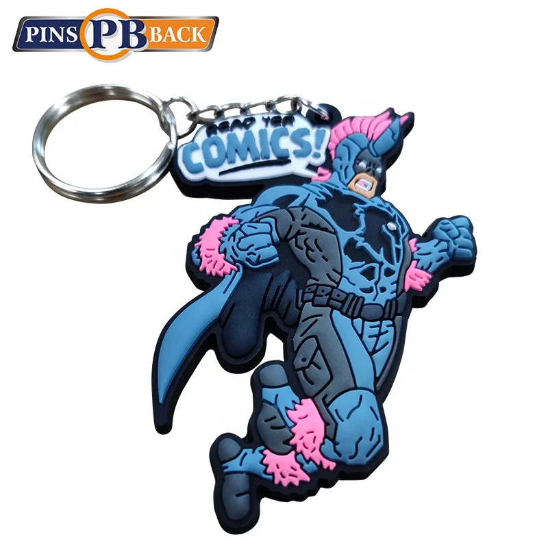 Cheap factory price personalized rubber soft pvc souvenir keychain