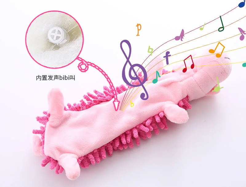 Durable Pet Dog Plush Toy Animal Shape with Squeaky for Small Dogs Chihuahua Yorkshire Bichon Puppy Chew Cleaning Teeth Toys