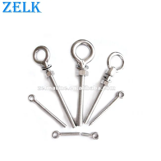 Rigging Hardware High Polished Stainless Steel US Type Regular eye Bolt
