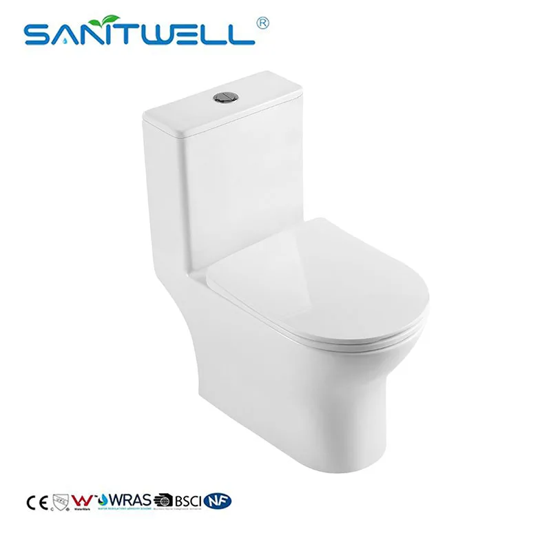 Керамический цельный туалет для обновления ванной комнаты