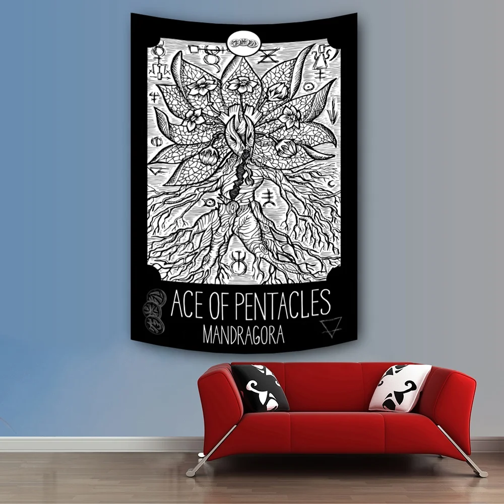 tarot cards Tarot deck Beauty and beast. design printing wall hanging tapestry