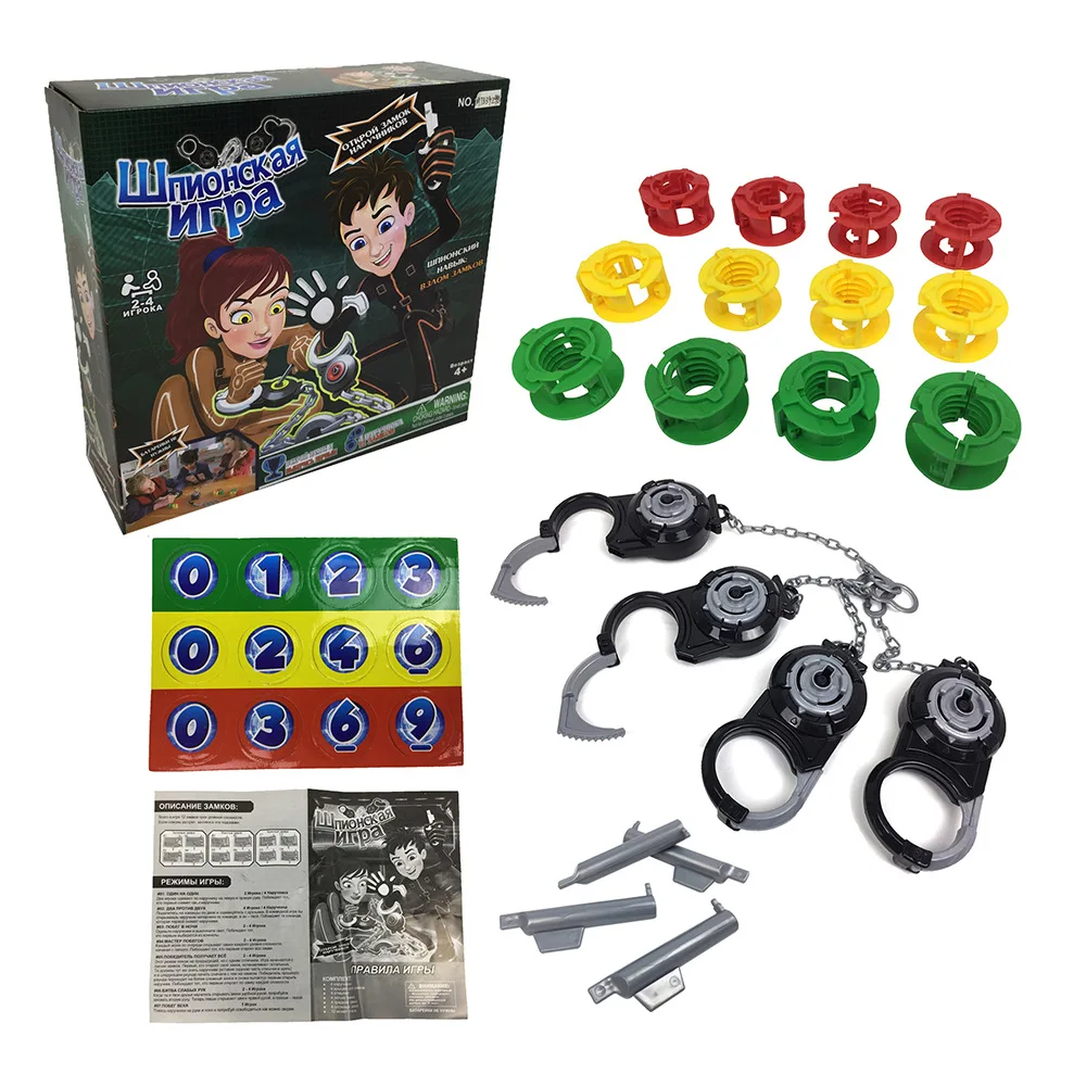 Newest Educational toys Handcuffs Police And Thieves Game Props The Game of Handcuffs