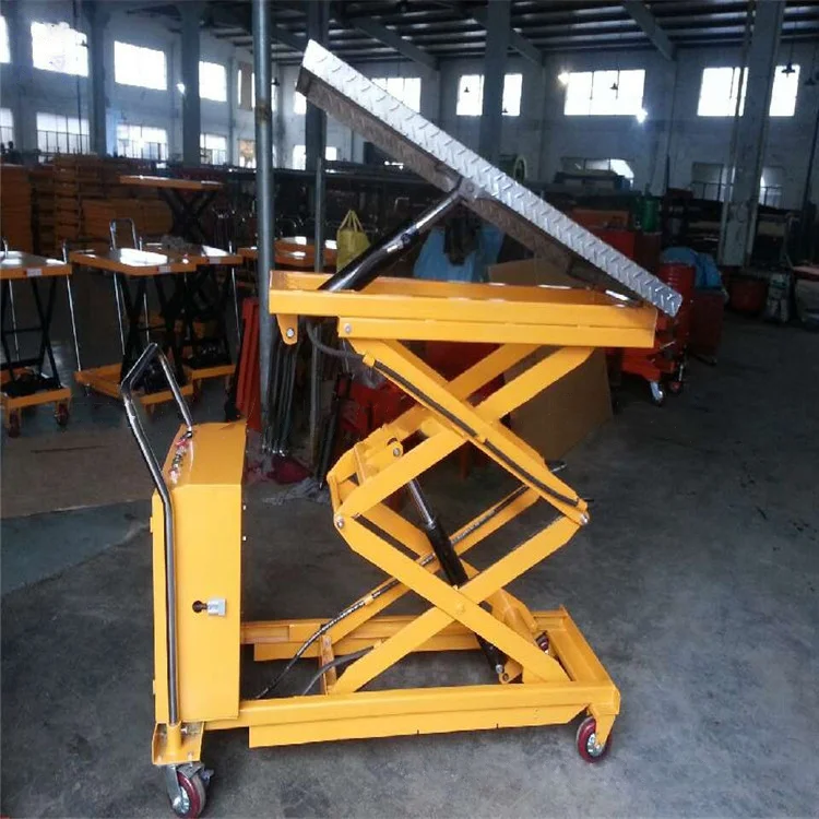 Tiltable Steel Hydraulic Lifting Work Platform Electric Scaffolding Work Platform Automatic Elevator Table Lifting Work Platform