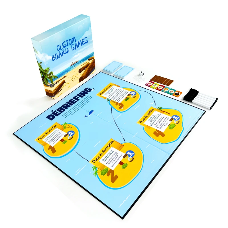 Custom Printing Design Manufacturer Wholesale Adults Kids Board Game Set For Family