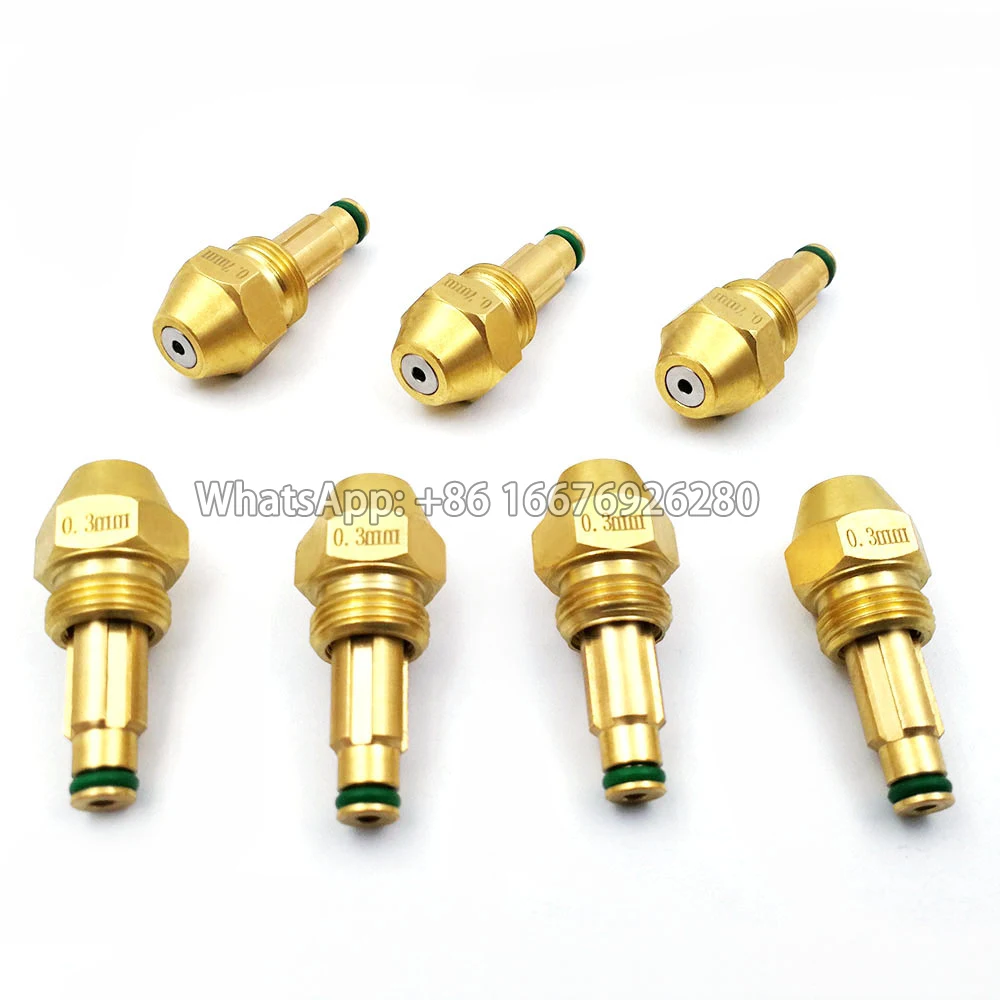 Hot Sale Brass Waste Oil Spray Nozzle Oil Boiler Nozzle Tip without Adapter Large Flow Jet Flame Siphon Cone Nozzle