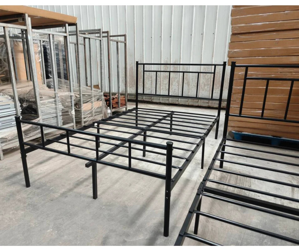 Single saving space single storage Heavy Duty Metal Platform Bed Frame Queen room lounge single iron bed