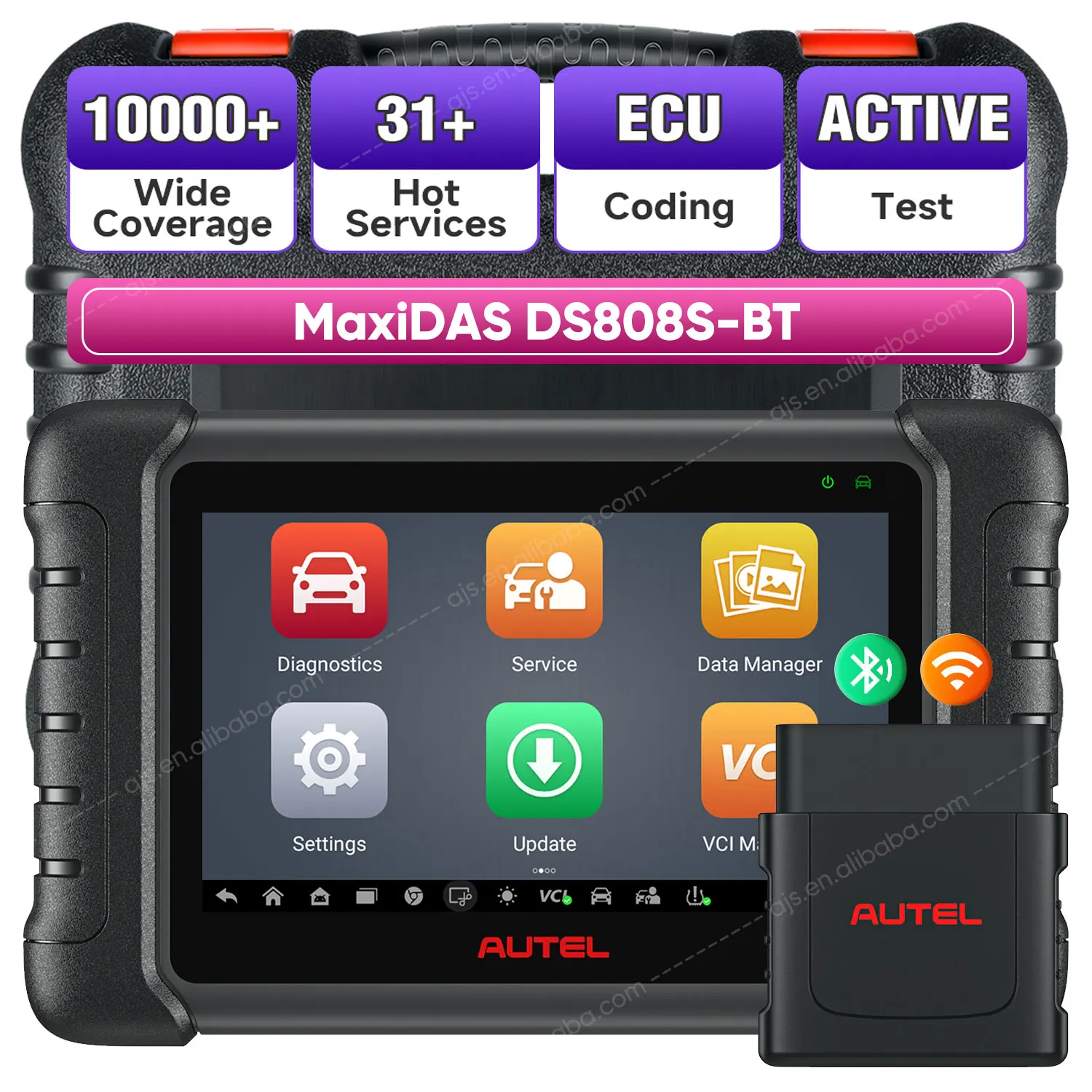 Autel Official Store MaxiDAS DS808S BT Professional Car Diagnostic Tools Equipment Universal Diesel Altar Vehicle OBD2 Scanner