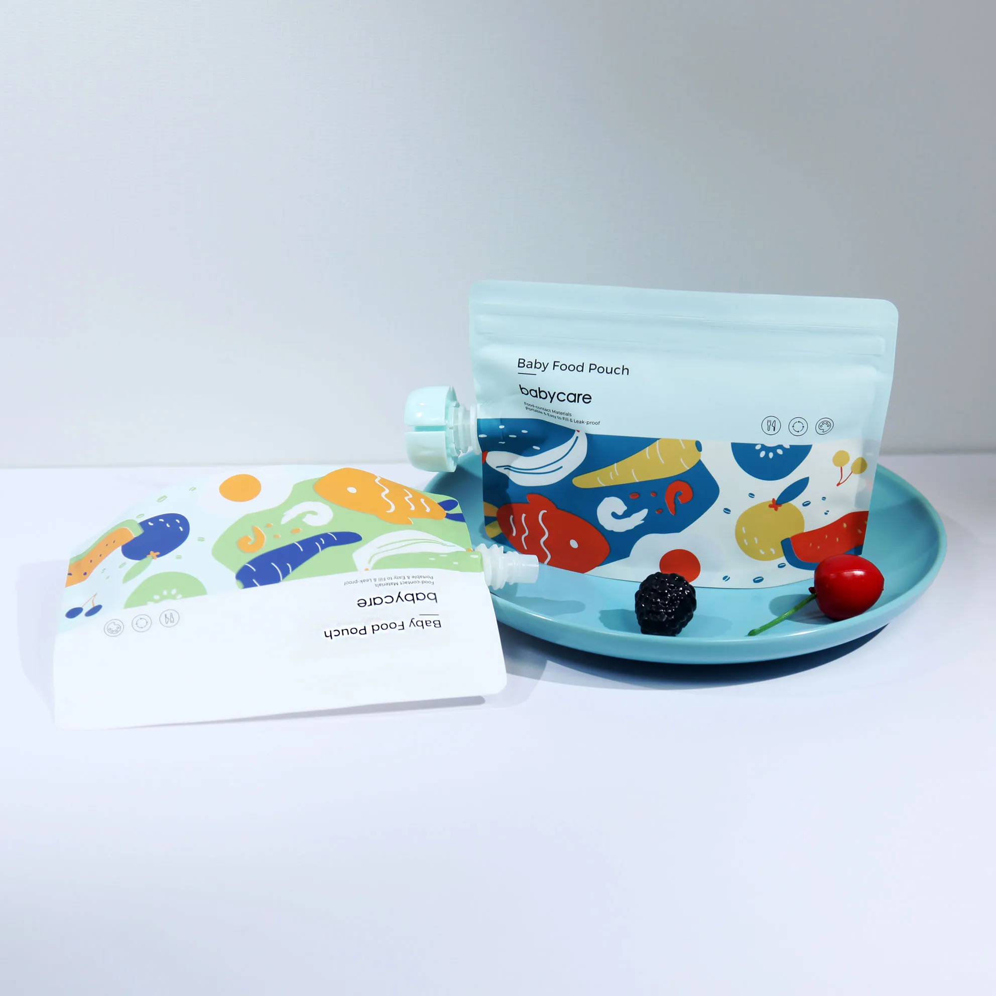 Customize Shaped Free Samples Food Packaging Pouch, Spout Organic Jelly Baby Food Pouch