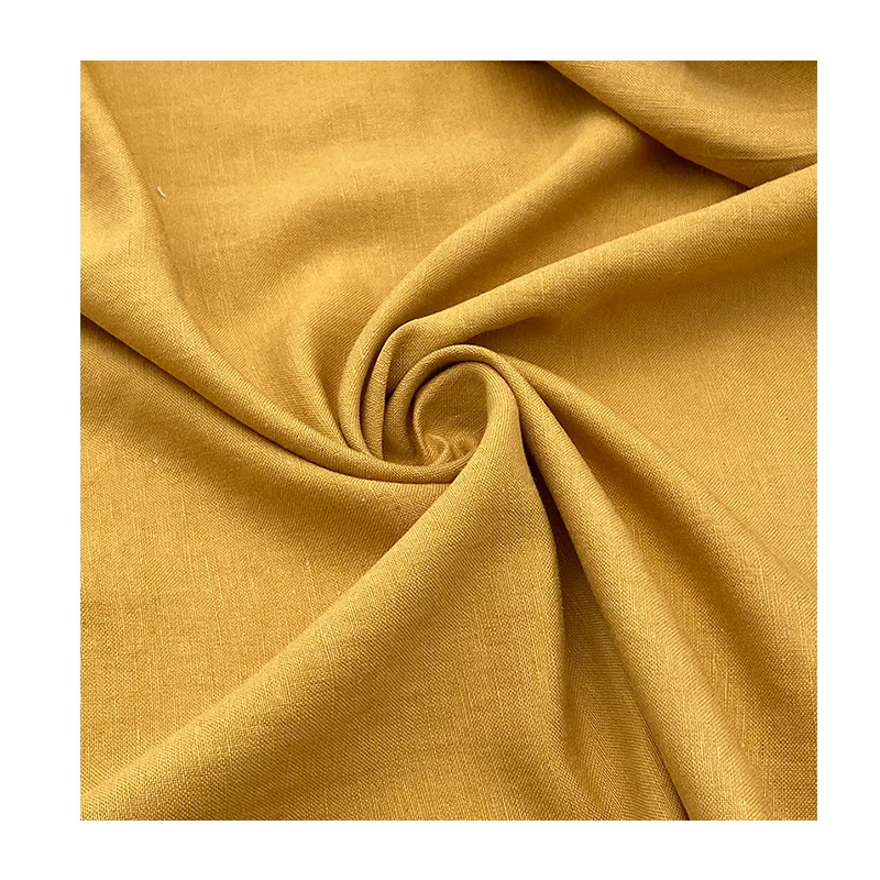 Chinese Factory 50% Linen Viscose 50% Cotton Blended Fabric for Shirt Cotton Linen Fabric