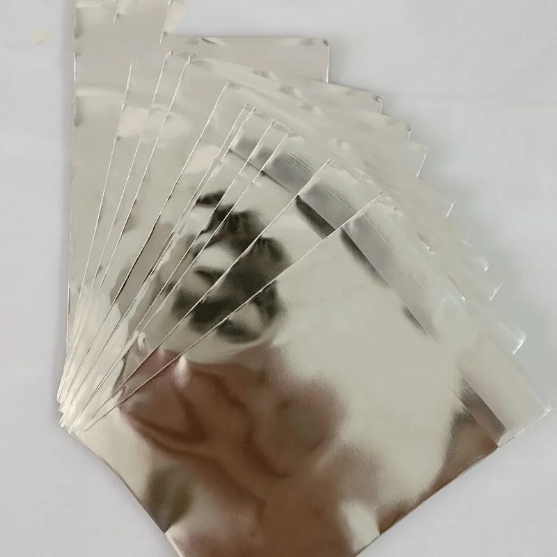 opaque aluminum silver foil Retail bag badge packaging double-sided self-adhesive game card Foil packaging