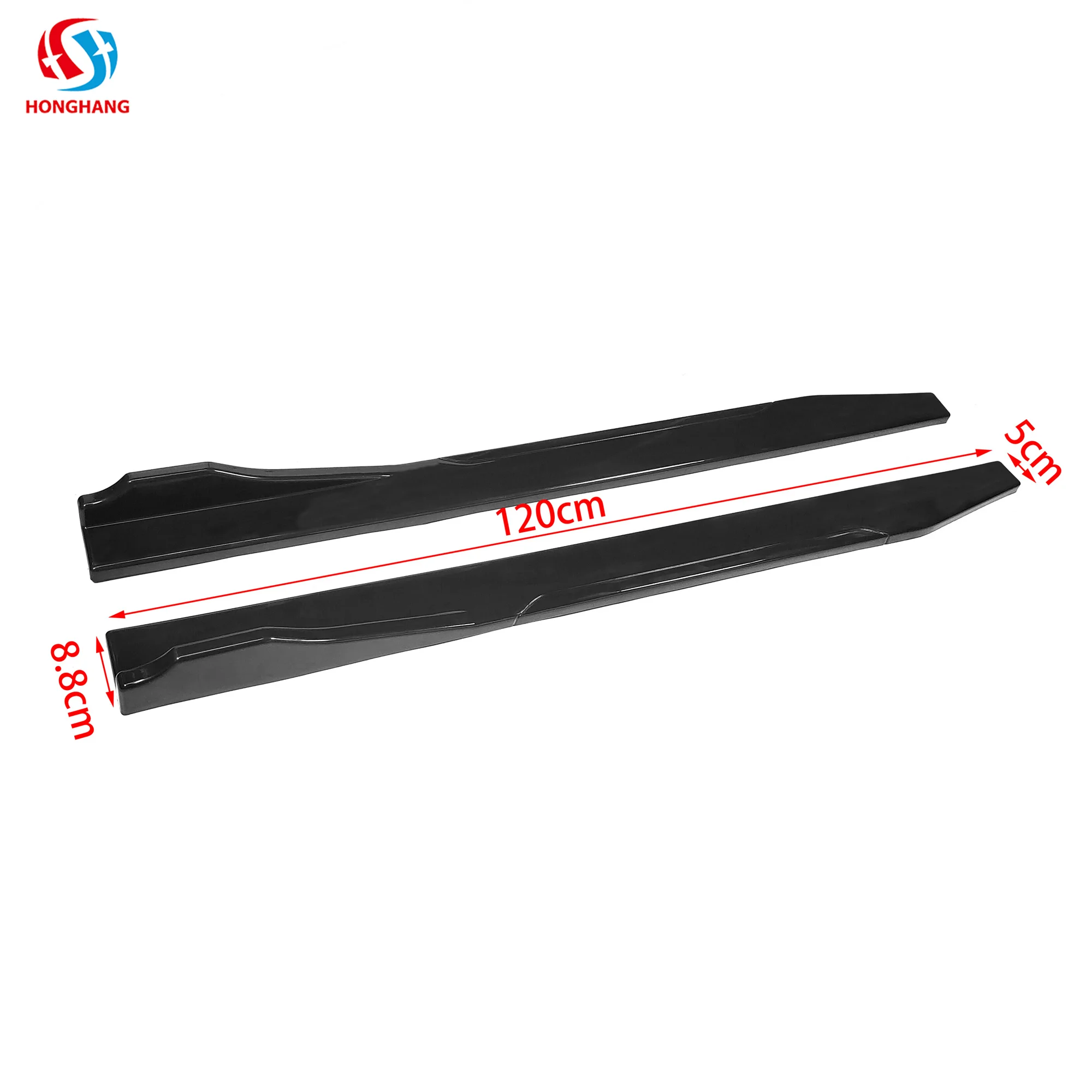Honghang Manufacture Auto Spare Parts Body Protecter, New Style Univetsal Car Side Skirts Lip Spoiler For All Car Type E