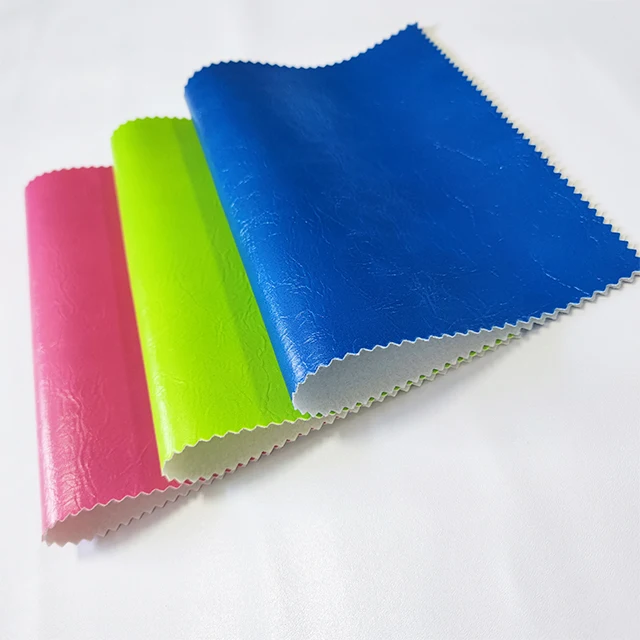 High Quality PVC Oil Wax Leather Soft Feel Notebook Leatherette Shiny Leather For Making Sofa Cover