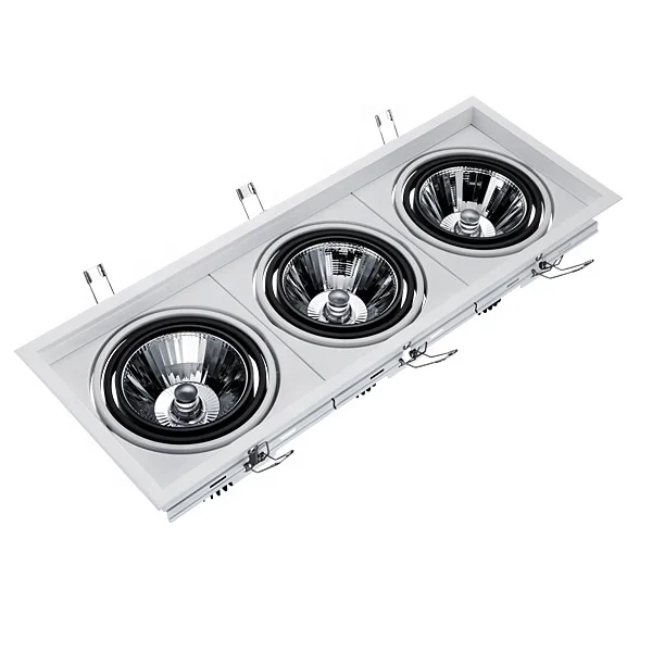 
AR111 COB 30w recessed led grille lighting 85-265v 2400lm led panel light 
