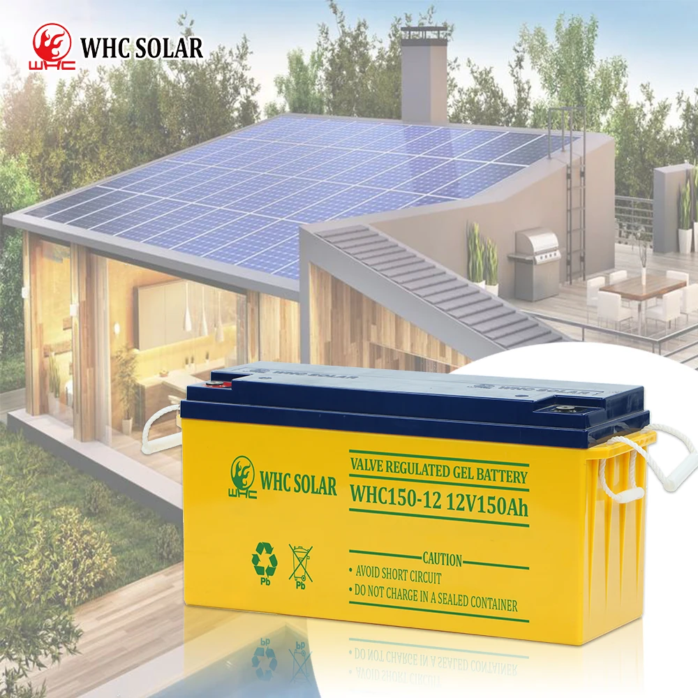 WHC SOLAR inverter 200ah 100 ah battery deep cycle 12v gel battery vrla lead acid batteries 12v 100ah