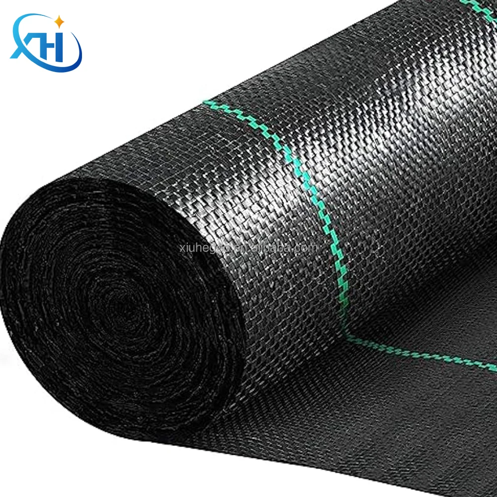 Anti grass Weed Mat Weed Control Barrier Landscape mulching Fabric for greenhouse woven geotextile