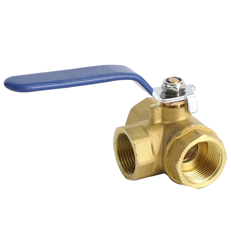 High Pressure 1/4' 2 inch 3 way Water Ball Valve Union Lockable Forged Brass Ball Valves