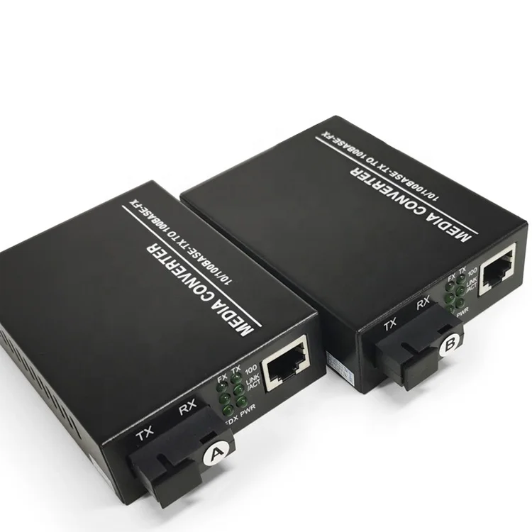 
10/100M telecom grade transceiver 20km single mode single fiber ethernet media converter 