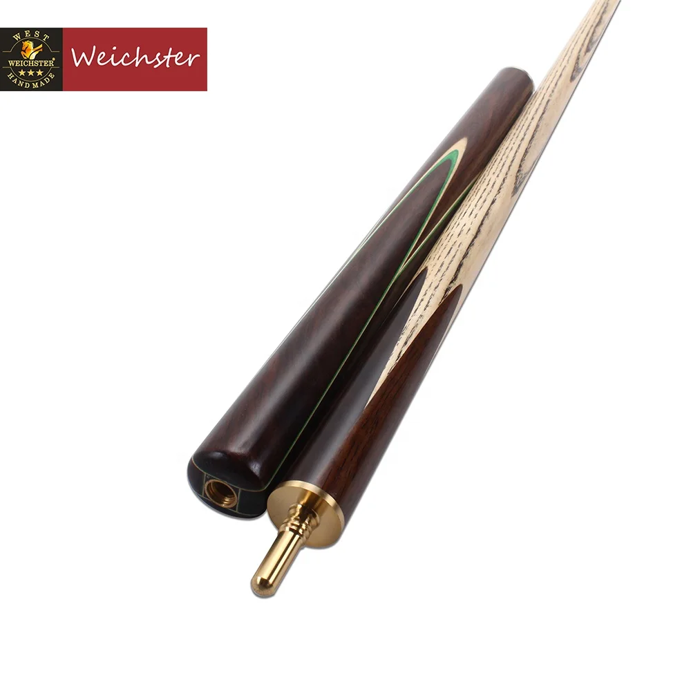 Weichster 3/4 Jointed Snooker Cue Handmade Ash Rose Wood Pool Cue