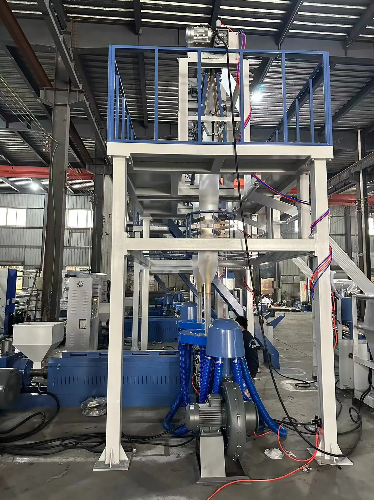 Queensense Blow Extruder Machine Plastic Blowing Machine Agricultural Plastic Film PE Extrusion machine