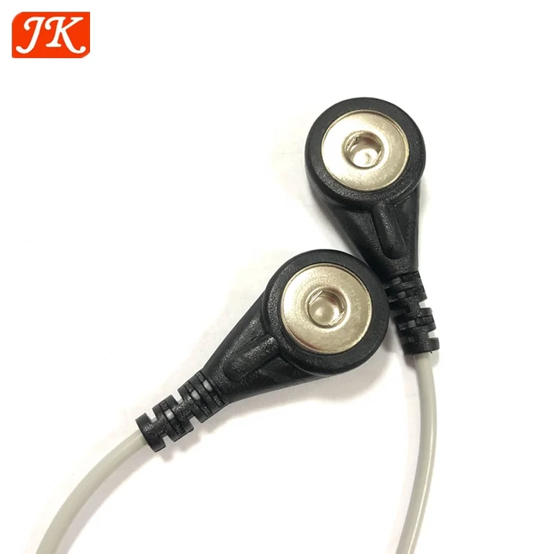 Jinke 3.9mm snap electrode cable digital ems lead wire tens electrodes cable for tens ems machine