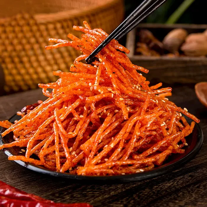 Hot Sale Chinese Tradition Nostalgic Casual Spicy Taste Snacks Bulk Spicy Strip Gluten Latiao