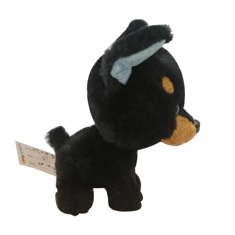 Custom High Quality children gift soft stuffed black dog german shepherd plush toy