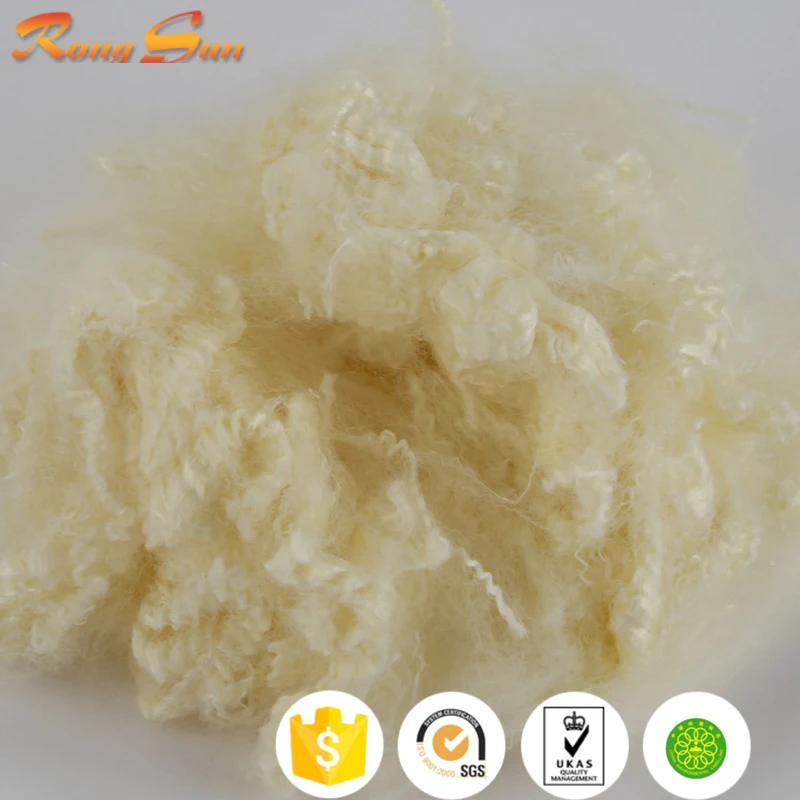 virgin polyester yarn the company production of brown polyester fiber cloth balls for pillows