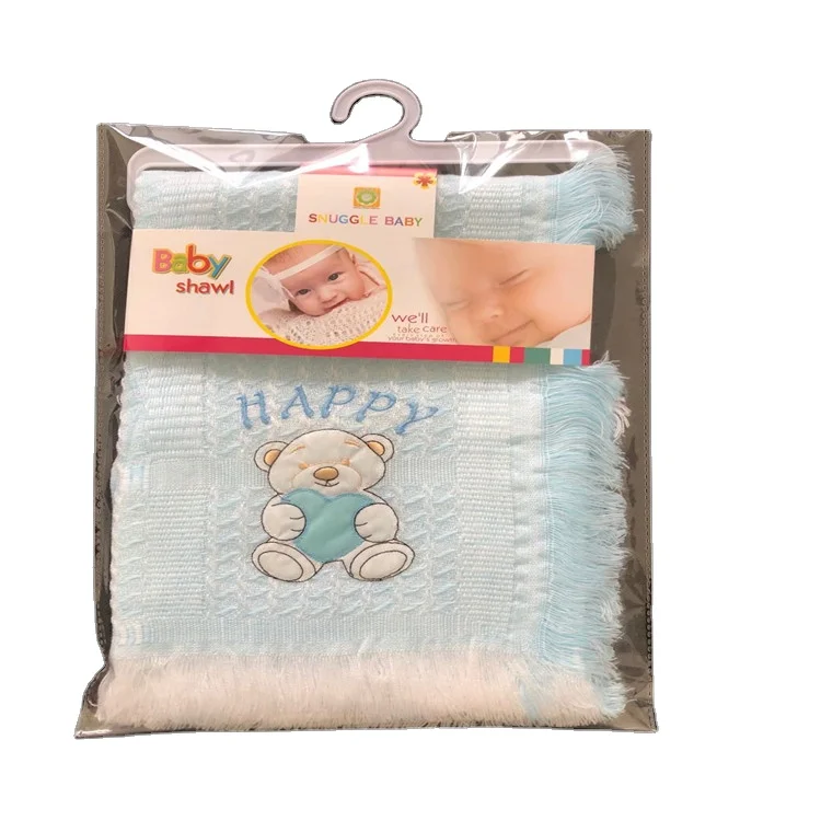 100%cotton Woven baby Blanket Pram warm winter wrap