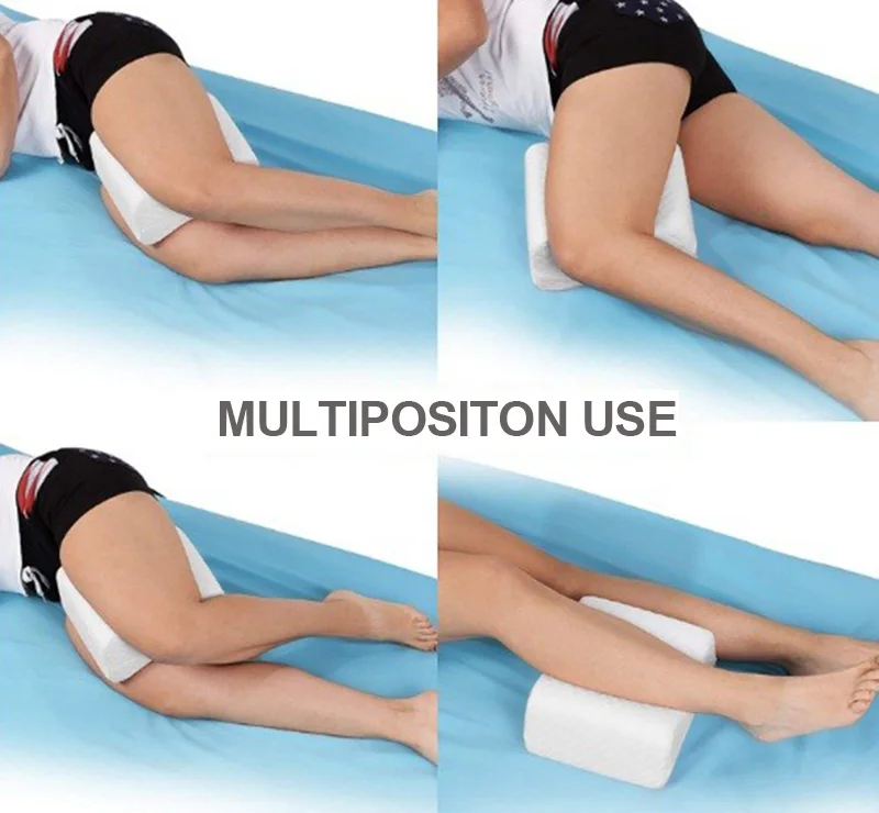 Nice Price Hot Sale Orthopedic Contour Leg Memory Sciatica Relief With Soft Removable Cover Fabric Foam Support Knee Pillow