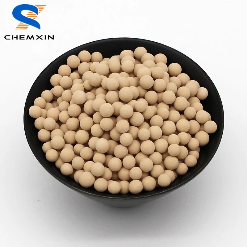 sphere 1.7-2.5 mm zeolite 3a molecular sieve desiccants for ethanol drying  molecular sieves 3a water absorption