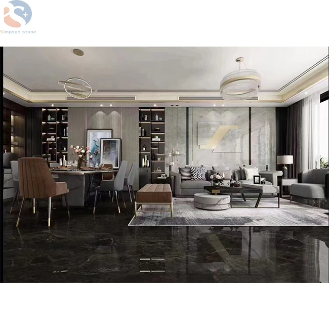 China popular Nature Marble Venus Dark Emperor  Marble Hotel Villa Apartment Decoration Stone