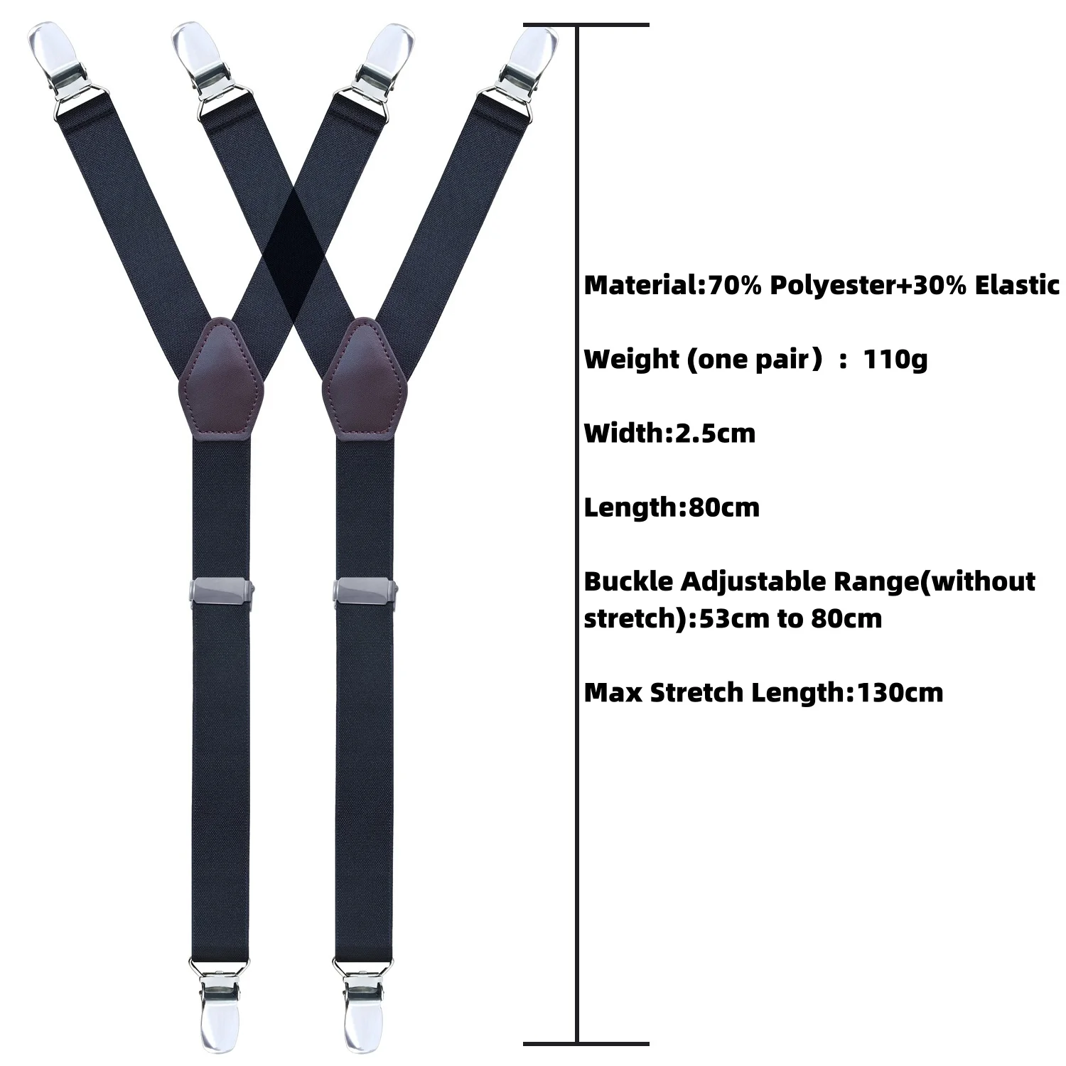 Hotsale Mens Shirt Stays Adjustable Elastic Garter Straps Sock Non-slip Clamps