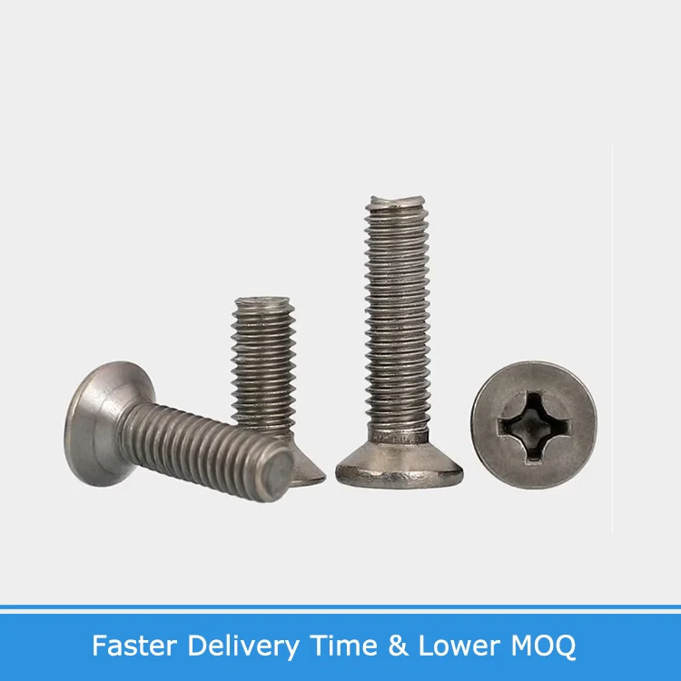M1.6 M2 M2.5 M3 M4 M5 M6 M8 TA2 Pure Titanium Gr2 GB819 Cross Phillips Flat Countersunk Head Screw Bolt